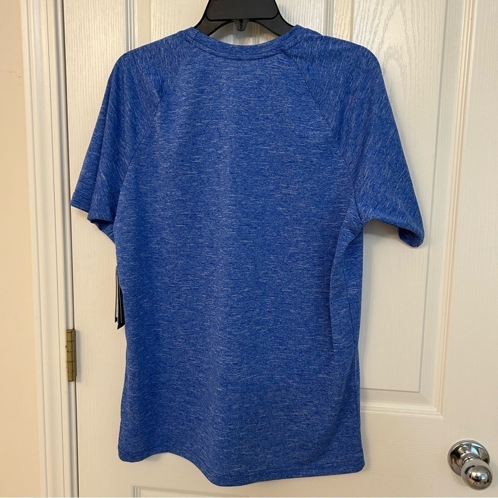 Nike Heather Short Sleeve Hydroguard Swim T-Shirt in GAME ROYAL Size M - Picture 7 of 9